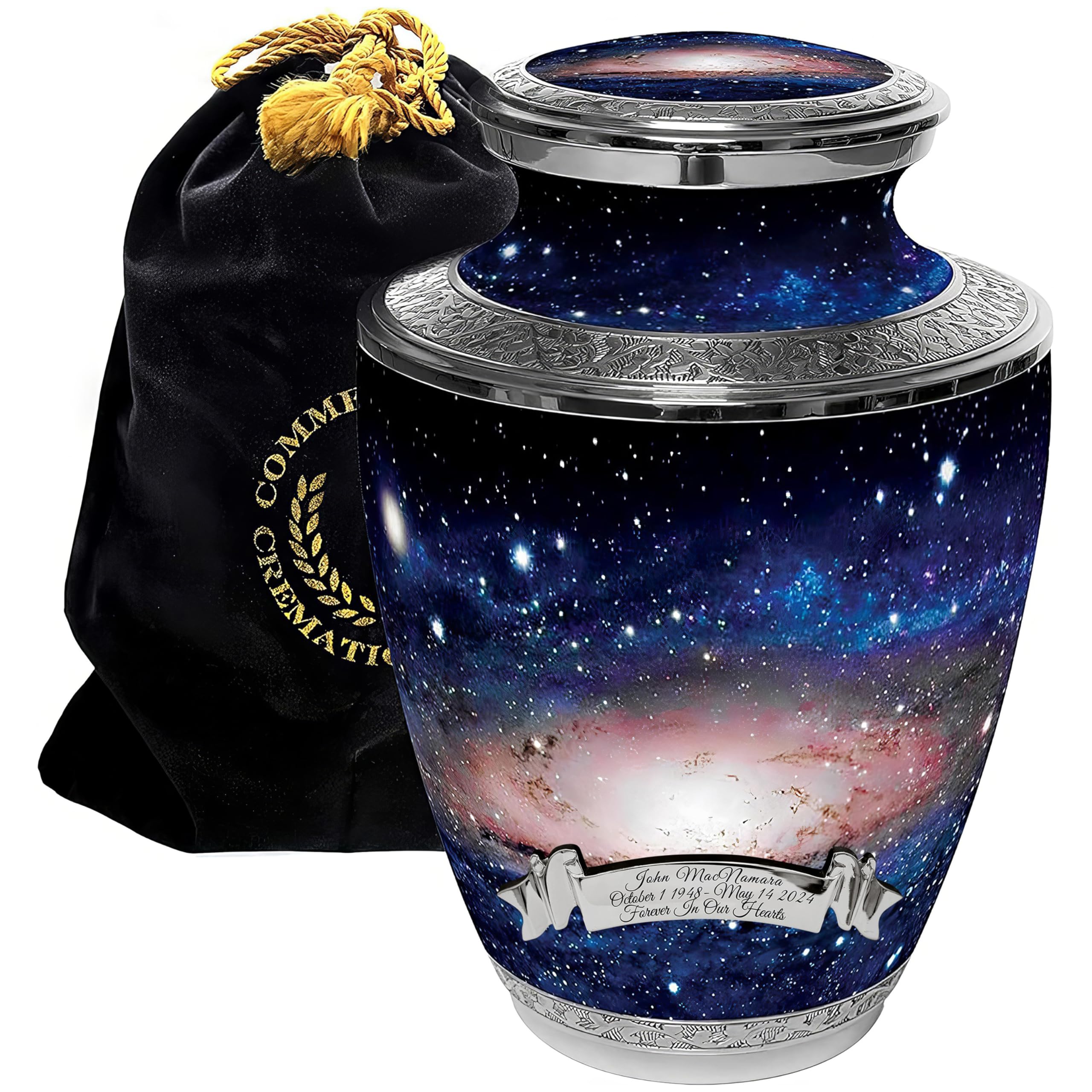 Cosmic Galaxy Cremation Urns for Human Ashes Adult Female Urns for Ashes