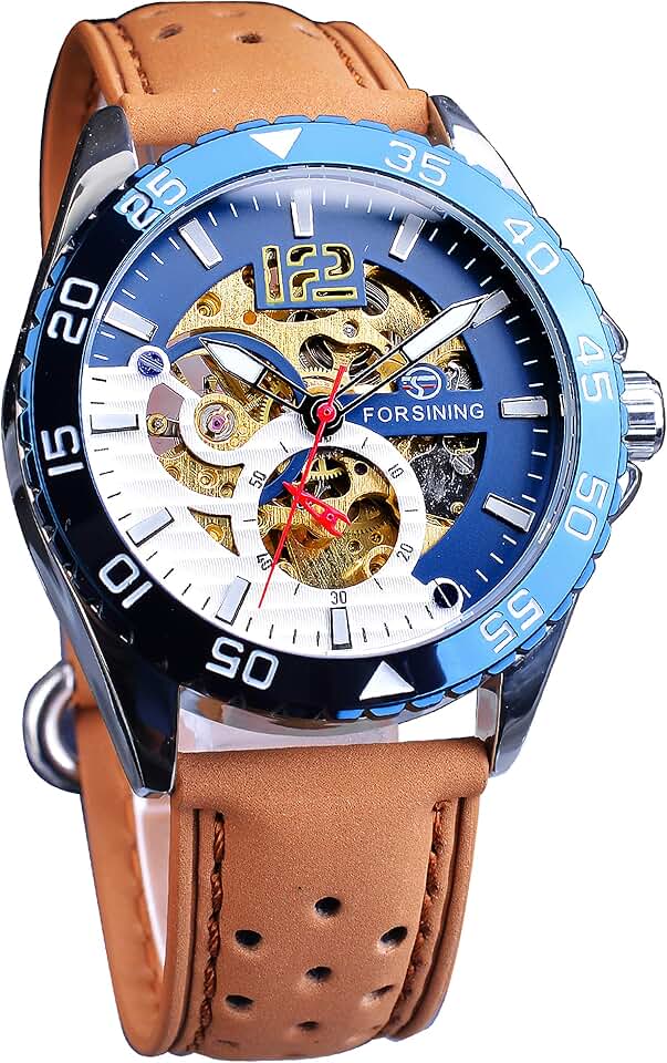 Orologio FORSINING Old - Elegante Argento e Oro per Uomo