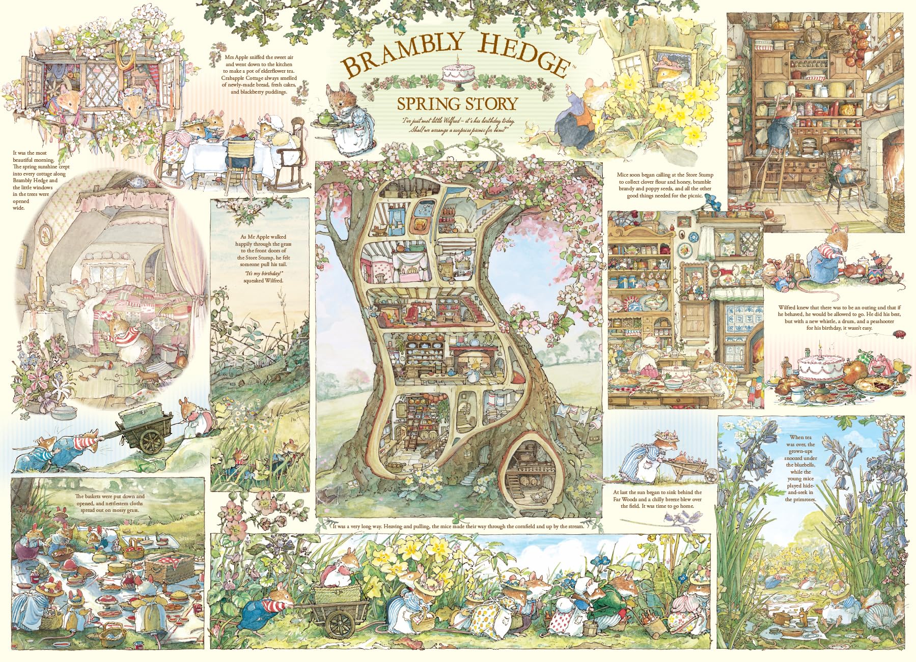 Amazon | Cobble Hill 1000ピースパズル - Brambly Hedge Spring