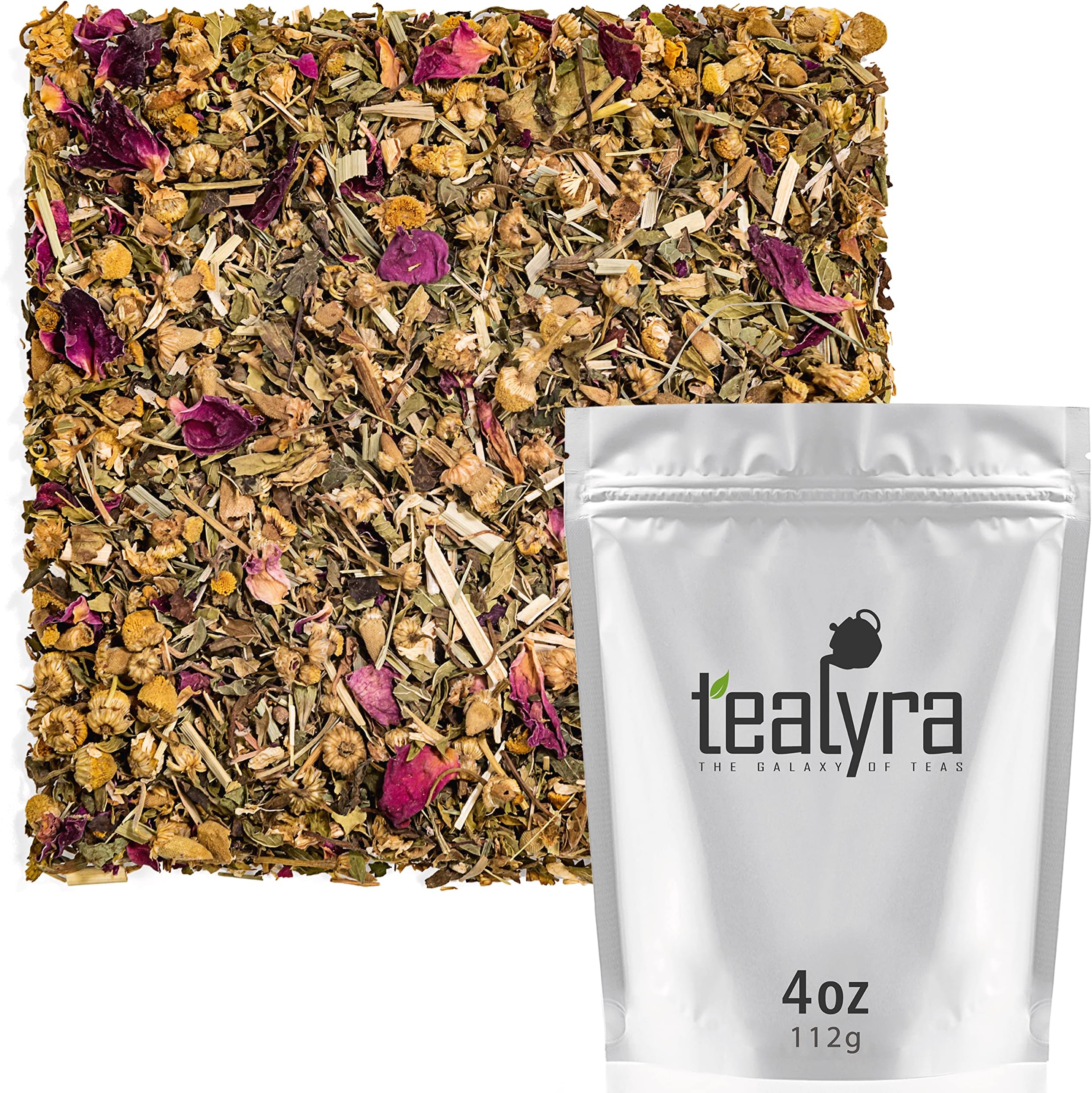 Tealyra Bedtime Chamomile Spearmint Hemp Leaves