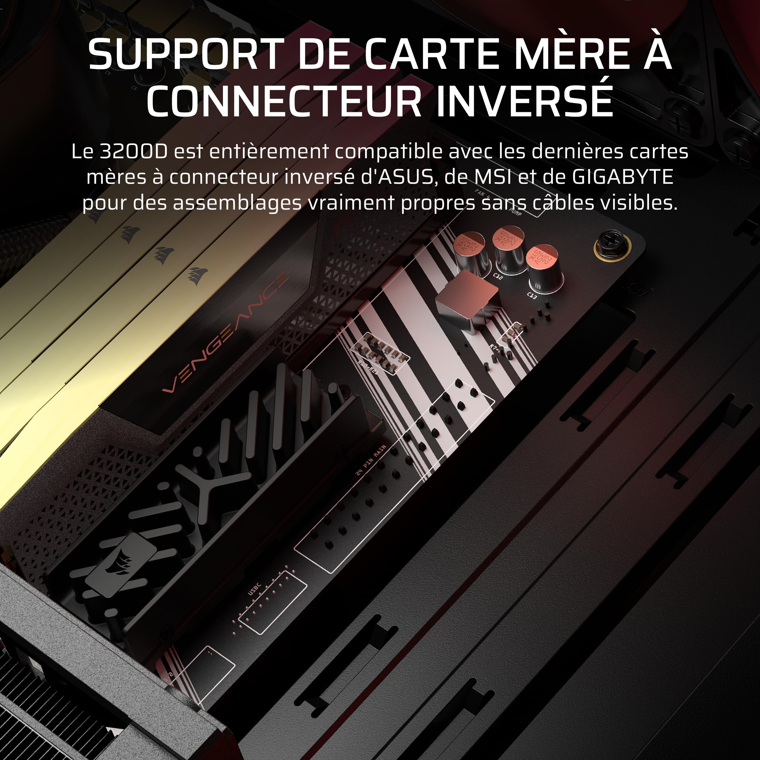 CORSAIR 3200D RS ARGB Boîtier PC Moyen Tour – 3 Ventilateurs Inclus – Fumée