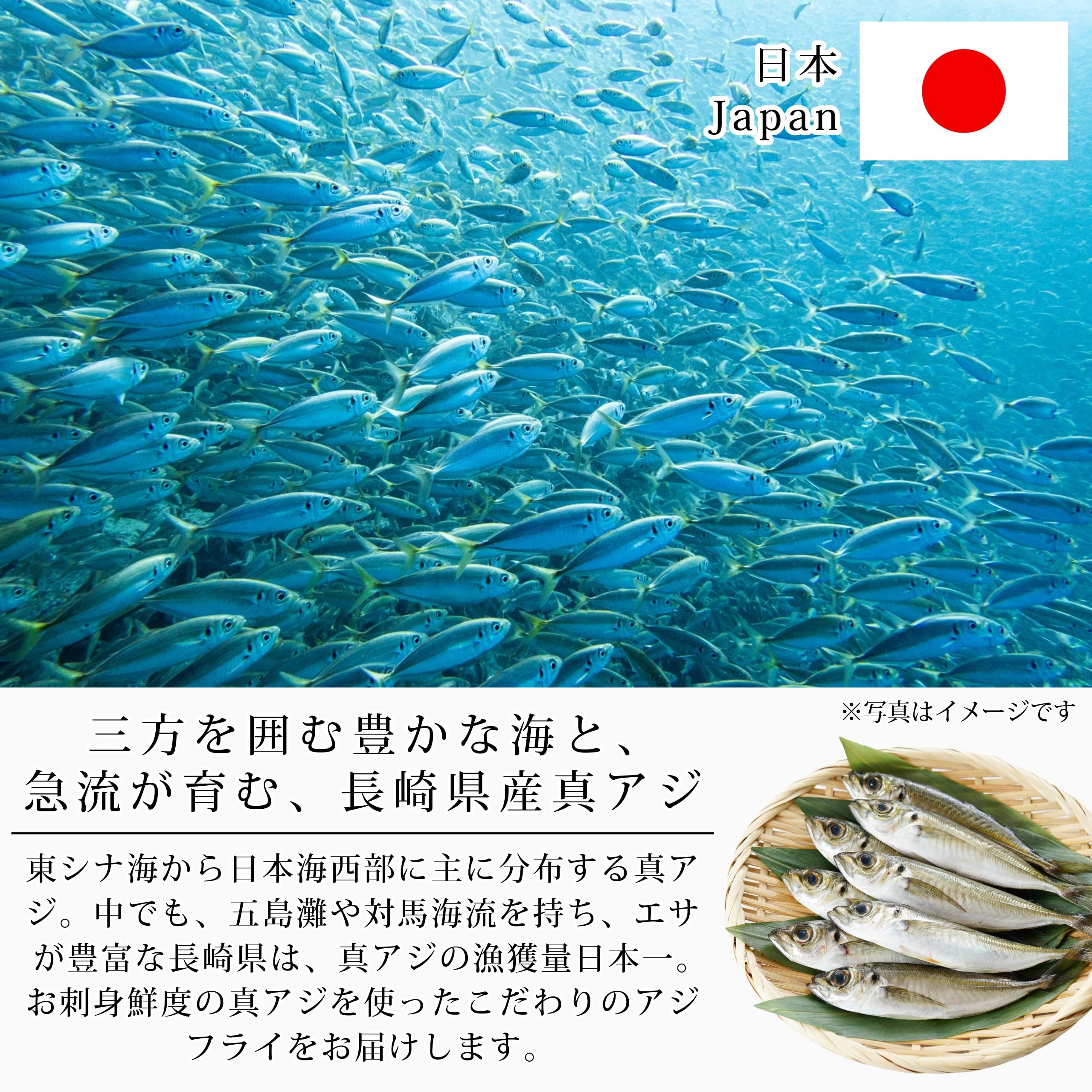 Amazon.co.jp: かねなかや次兵衛 国産 骨取り アジフライ フィレ 10枚 