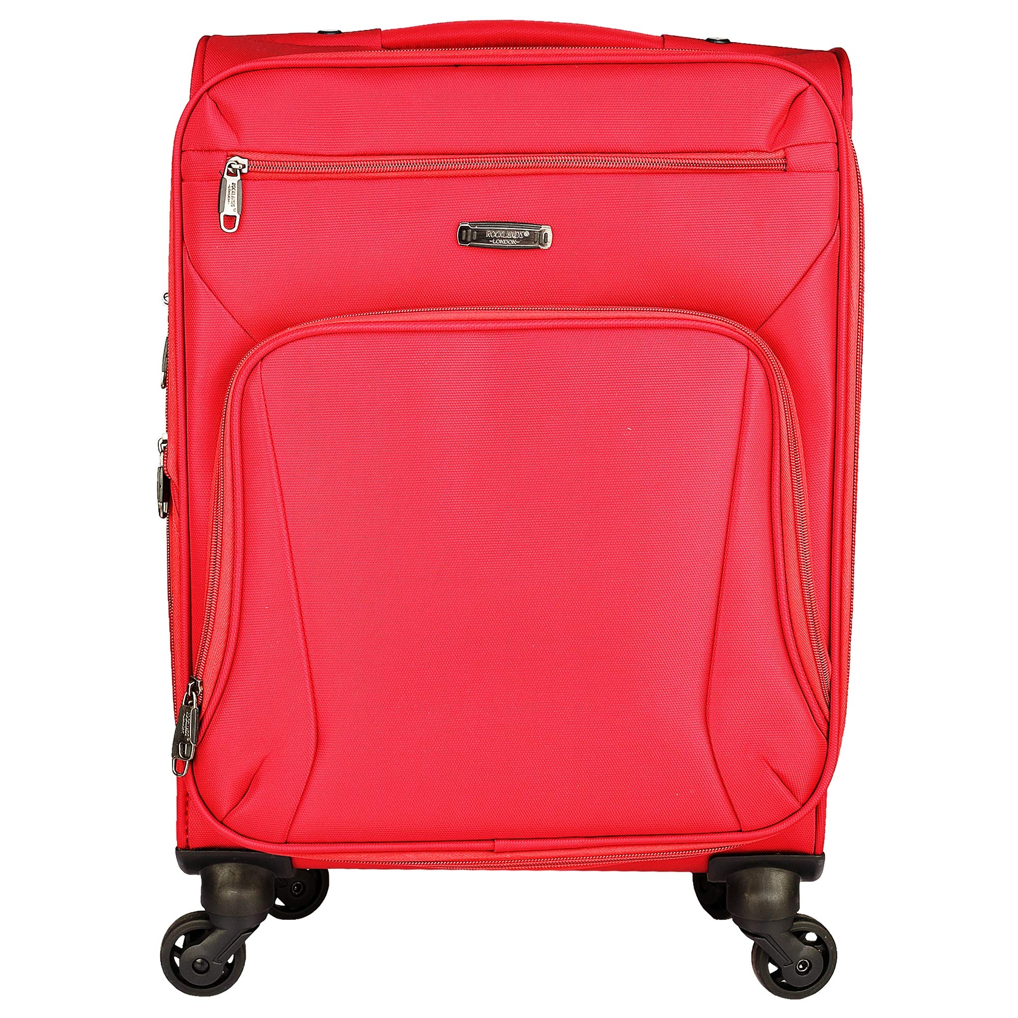 gamme Rockland Soft Side Luggage Trolley/Travel/Tourist Bag/Check in Luggage-20 Inch/55CM(Color- RED)-picture-29