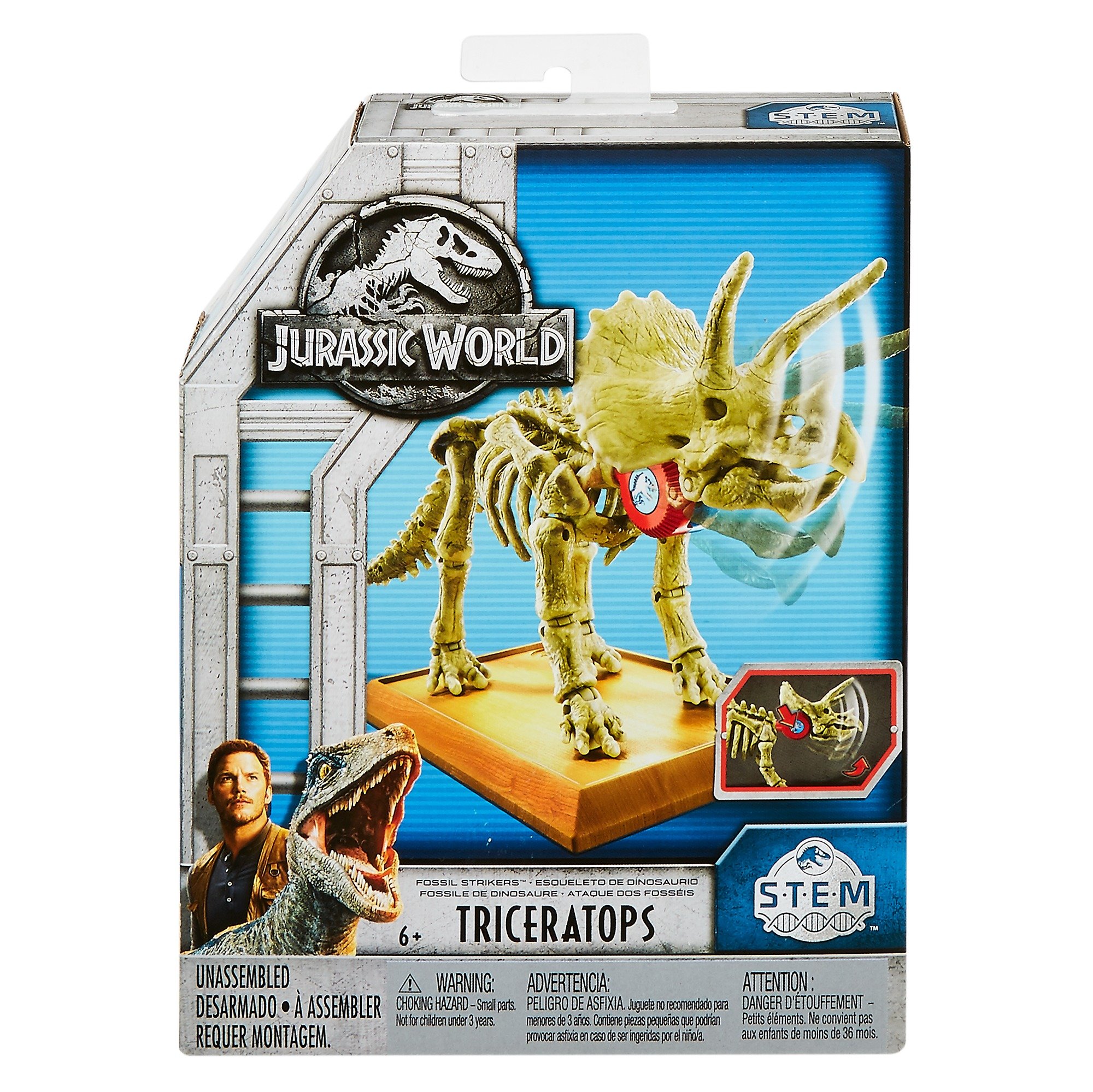 Mattel Figurka Jurassic World Fossil Strikers Triceratops