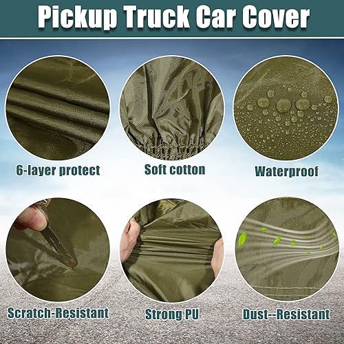 Miniatura 6 de X AUTOHAUX Funda de automóvil SUV apta para Jeep Wrangler JK JL 4 puertas 2007-2021 para exteriores, impermeable, protección contra el sol, el