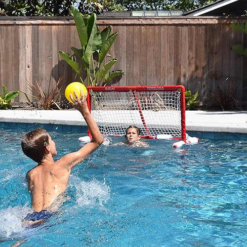 Miniatura 4 de GoSports Juego de waterpolo flotante - Juego de piscina de verano imprescindible que incluye portería y 3 bolas