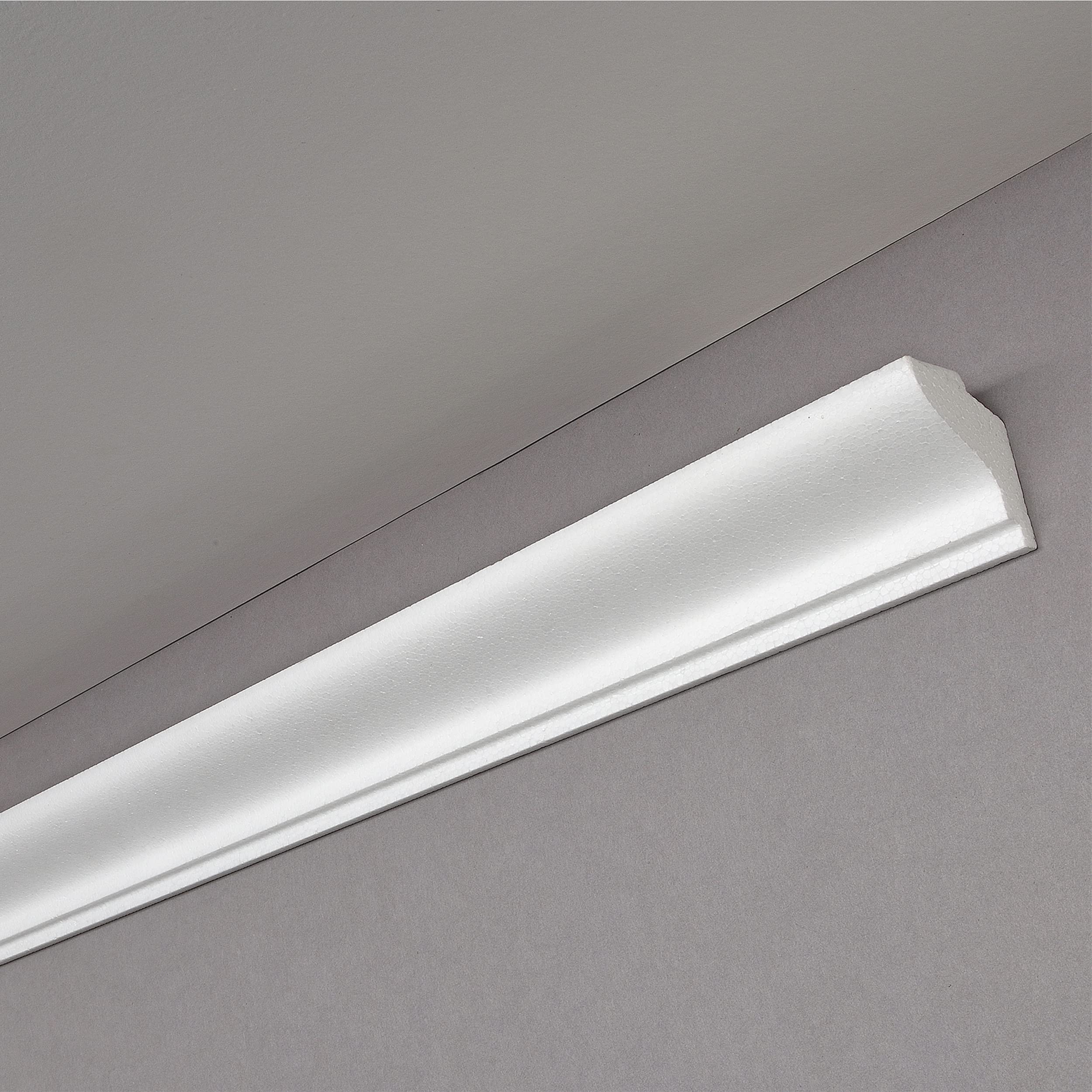 DECOSA Moulure pour ruban LED G37 - polystyrène - blanc - 33 x 41 mm - longueur 2 m - 10 pièces (=20 m)