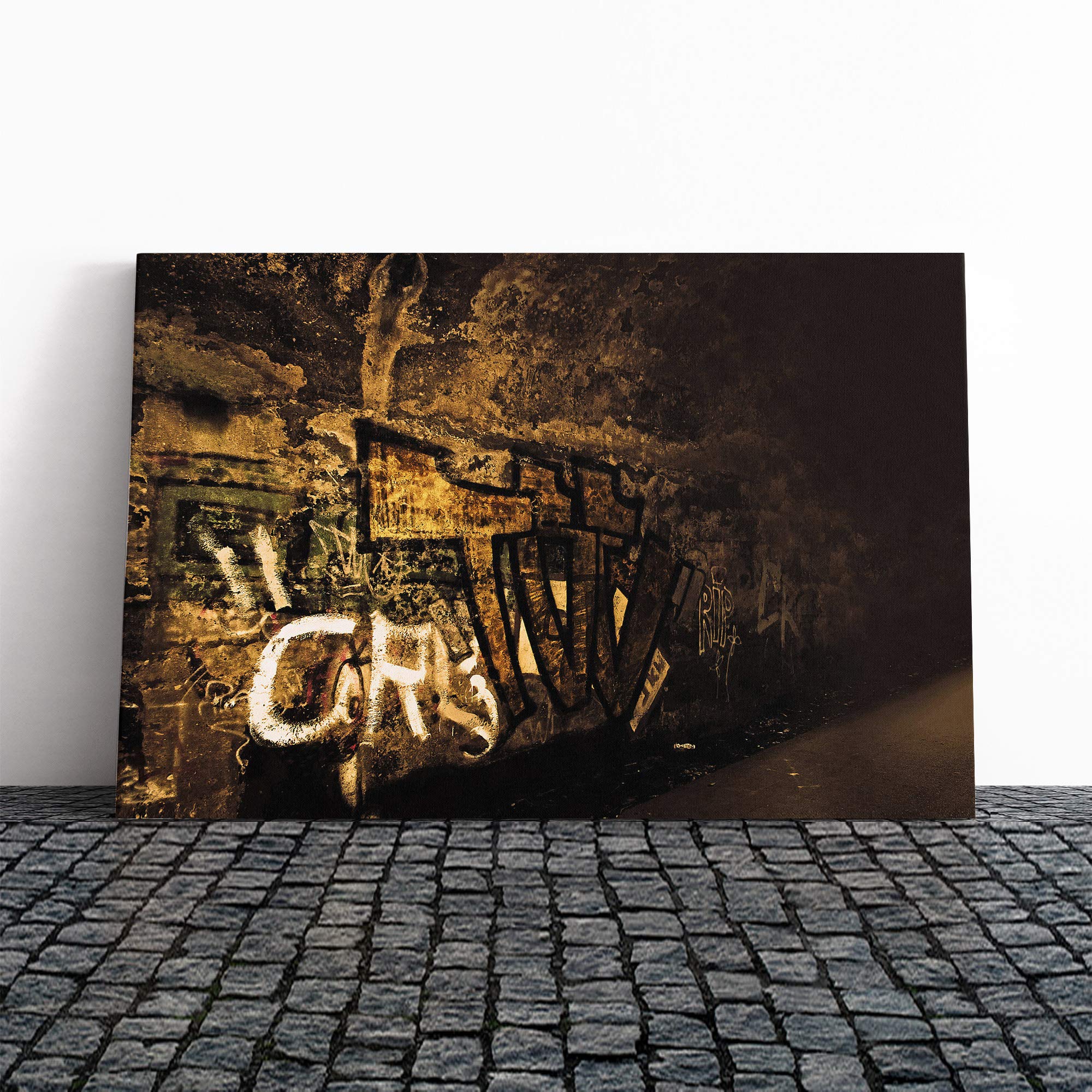 Graffiti Wall Art Canvas Print | Gallery Wrapped 30mm Frame Wall Art | 30x20 inches | Ready to Hang | Contemporary Picture | Living Room Bedroom Lounge Office
