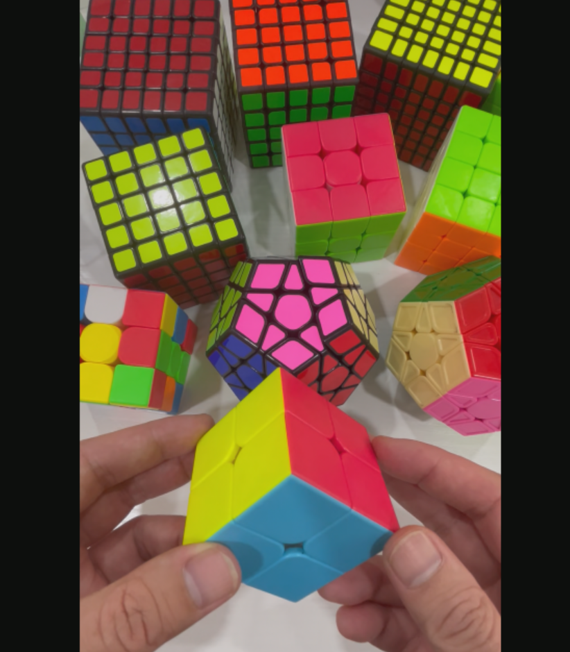 XMDCuber Speed Cube 2x2 – Magnétique, Sans Autocollants, Finition Brillante – Puzzle Cube Compétition – ABS