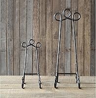 Vista 2 de Creative Co-Op Caballete de metal gris DE1159 de 24 pulgadas de alto