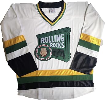 White Rolling Rocks Hockey Jerseys - Pro Quality Jerseys; We are Ready to Customize with Names and Numbers