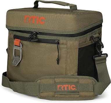 RTIC Everyday Cooler, Soft Sided Portable Insulated Cooling for Lunch, Beach, Drink, Beverage, Travel, Camping, Picnic, for Men and Women