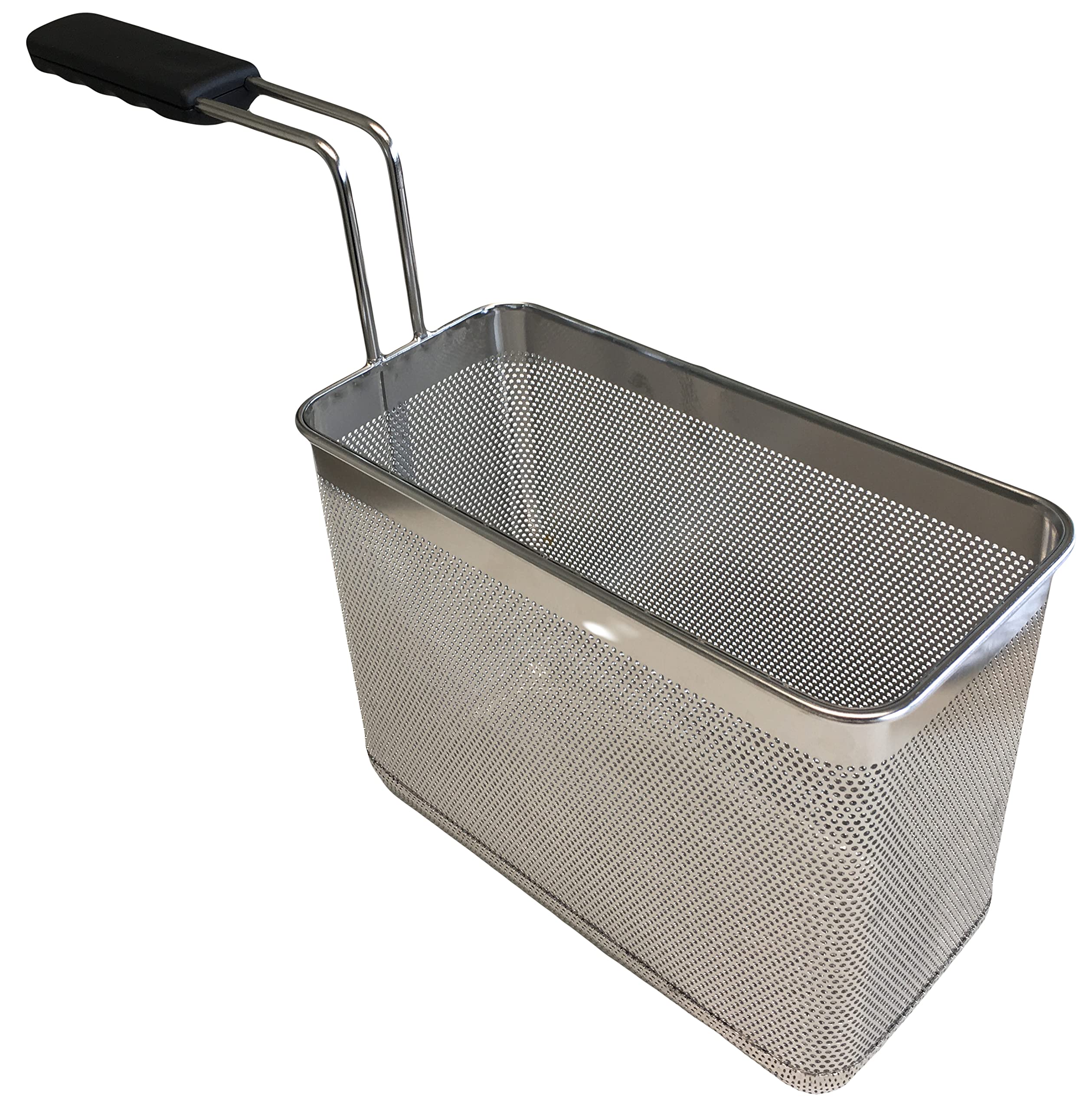 FBR0164 - CESTINO MADE IN ITALY CUOCIPASTA PROFESSIONALE 1/3 1 MANICO 139X286X215H MM IN ACCIAIO INOSSIDABILE AISI 304 CESTELLO CUOCI PASTA INOX GN 1/3