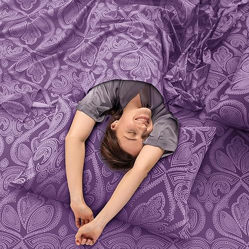 Miniatura 6 de LUX Décor - Juego de sábanas de microfibra ultrasuave de 6 piezas con sábana encimera, sábana bajera de 16 pulgadas de profundidad y 4 fundas de