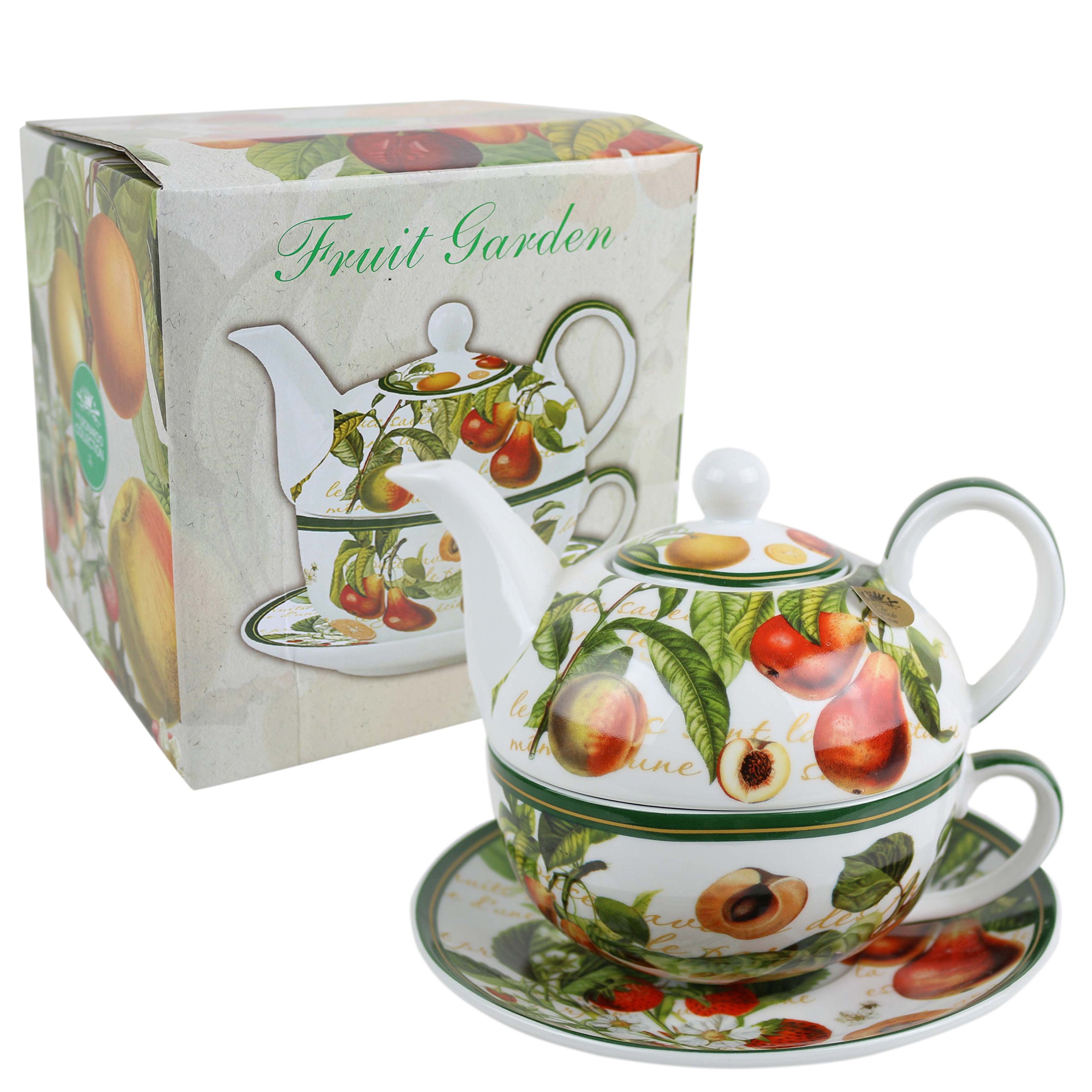Leonardo Fruit Garden théière avec tasse intégrée pour vos moments de détente au bureau ou à la maison