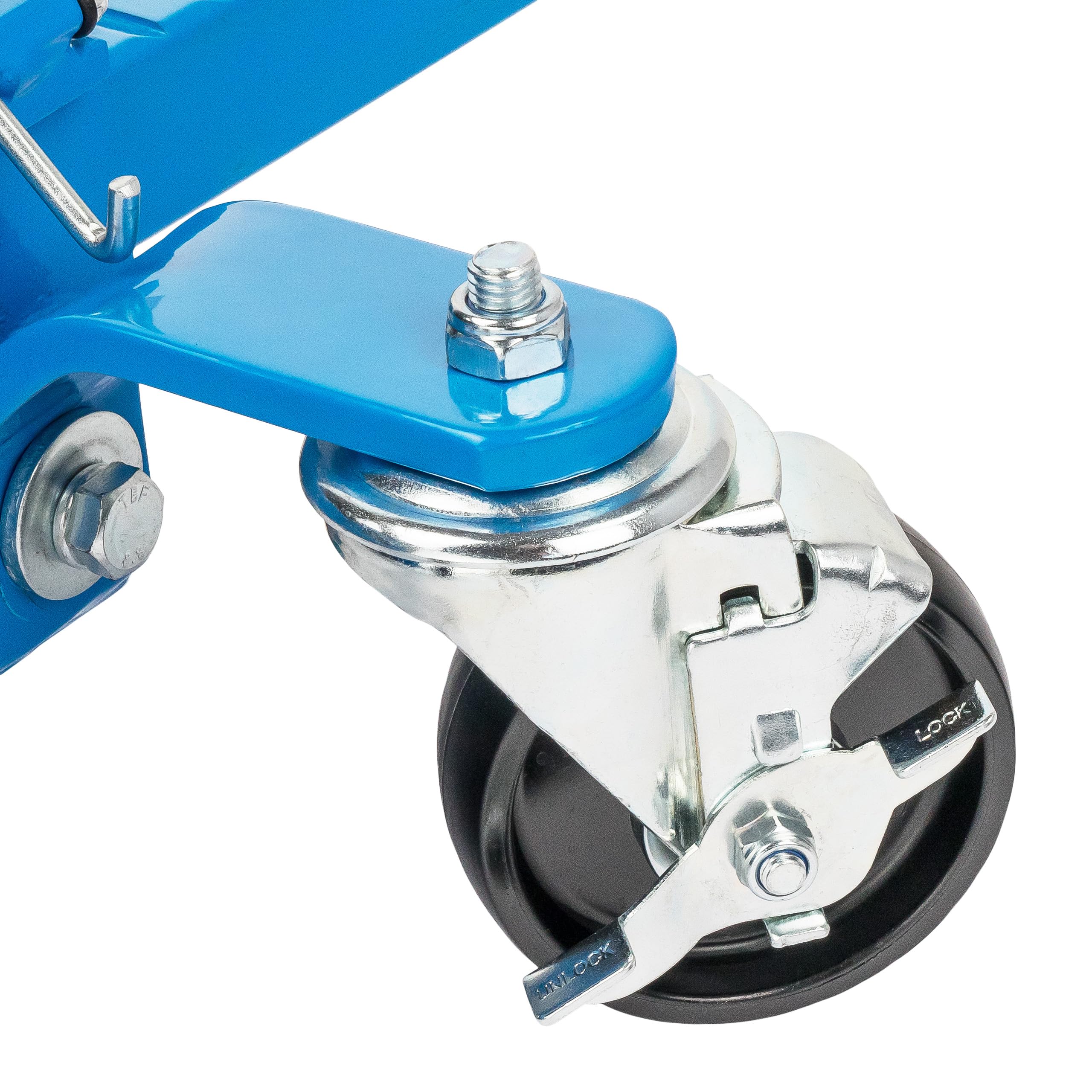 Stix Carro hidráulico mecánico WR-01-1 x carro de maniobra para automóviles con capacidad de carga de 680 kg – elevador de ruedas de hasta 330 mm de ancho – para taller y garaje