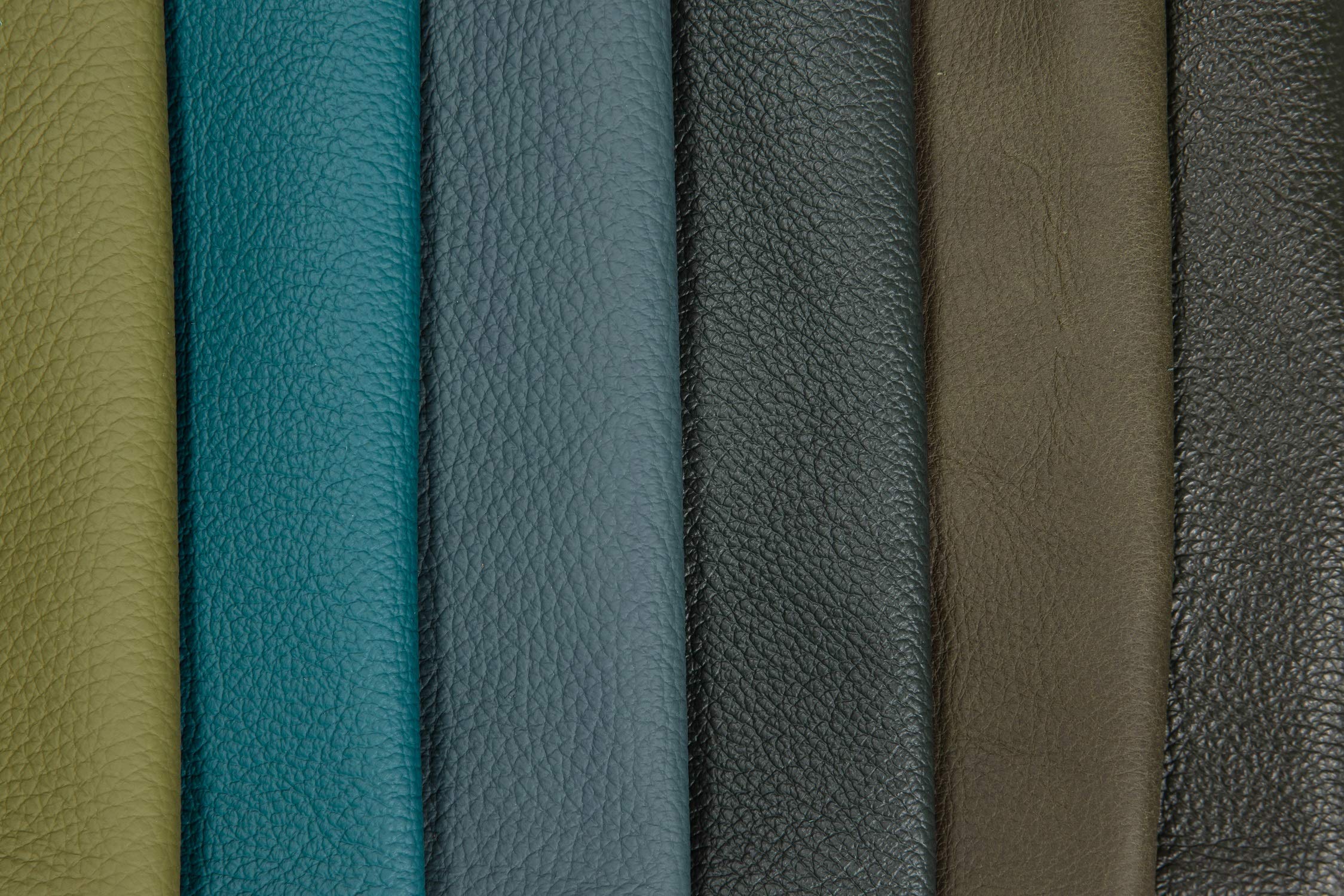 Pièces de Cuir - Chutes et Découpes de Très Grande Taille, Haute Qualité pour Couture, Artisanat, Usinage, Couverture - Trié, Textiles, 0,8Kg, Format A0, Vert