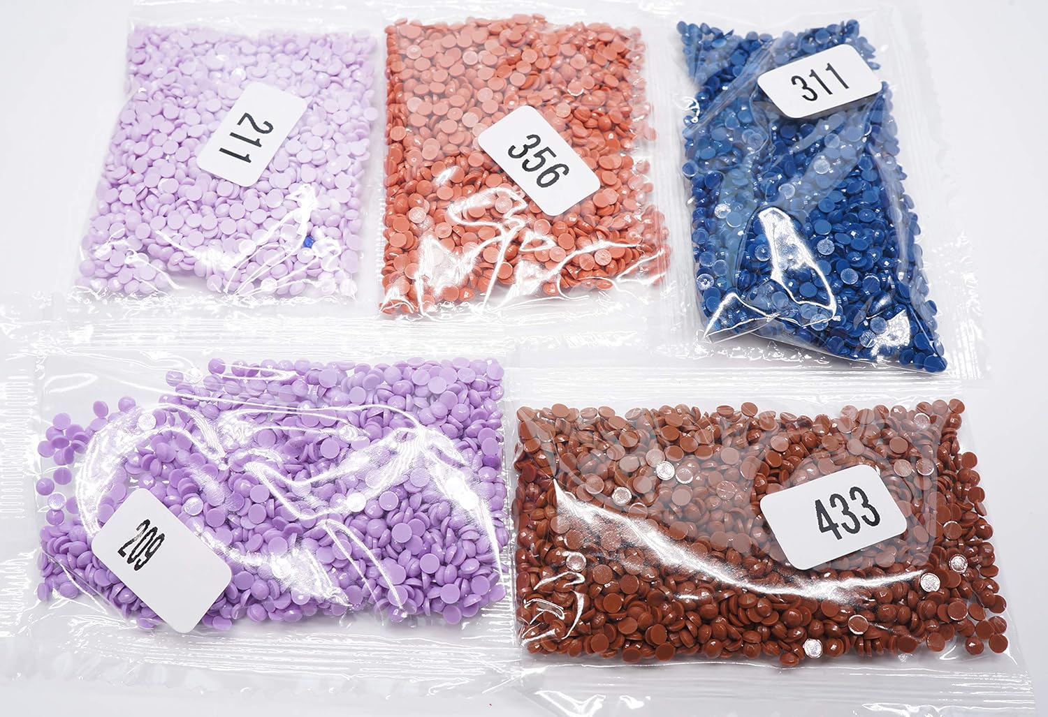 KOTART Diamond Painting Round Diamonds 5 Colour Set