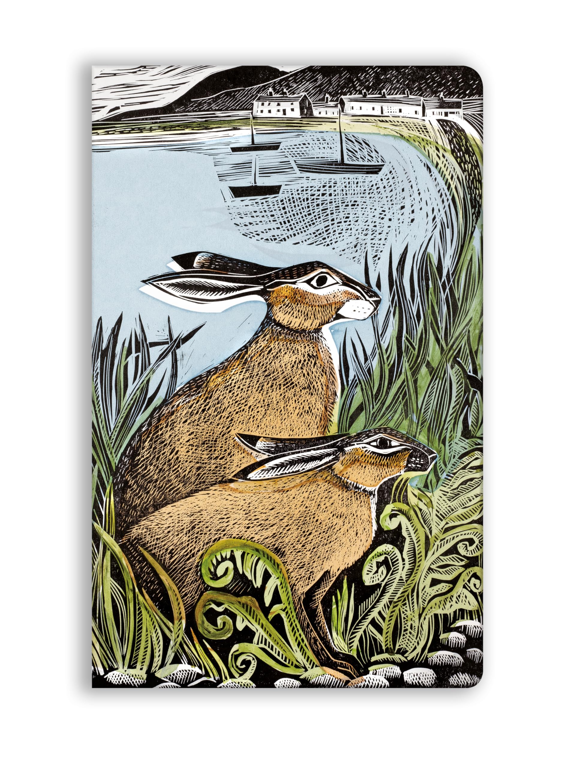 Angela Harding: Rathlin Hares (Soft Touch Journal) (Flame Tree Soft Touch Journals)
