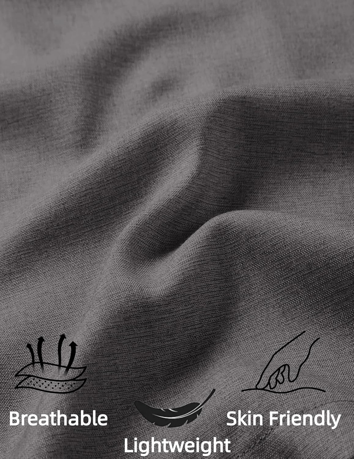 COOFANDY Mens Summer Beach Shorts Casual Elastic Waist Drawstring Short Vacation Shorts with Pockets - Image 6