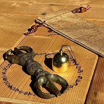 金運！悪魔払い！心願成就！12cm三鈷杵　特別祈祷済み三鈷杵　高野山 金剛杵A 悪魔祓い 独鈷杵 ヴァジュラ 密教法具 大型 長さ約16.5cm