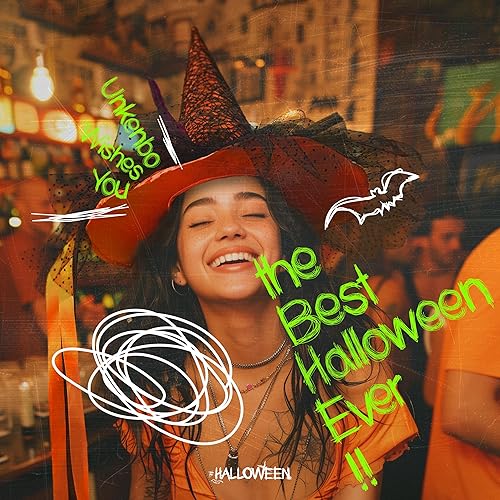 Miniatura 9 de Sombreros de bruja con luz LED naranja para mujer, sombrero de bruja de Halloween ligero con lindo encaje y ala de sombrero grande, diseños únicos