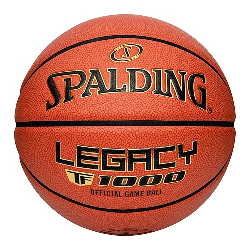 Spalding Precision TF-1000 Indoor Game Basketballs, Dry Grip Microfiber Composite Cushioned Cover, High School Approved - Size 7, 29.5"