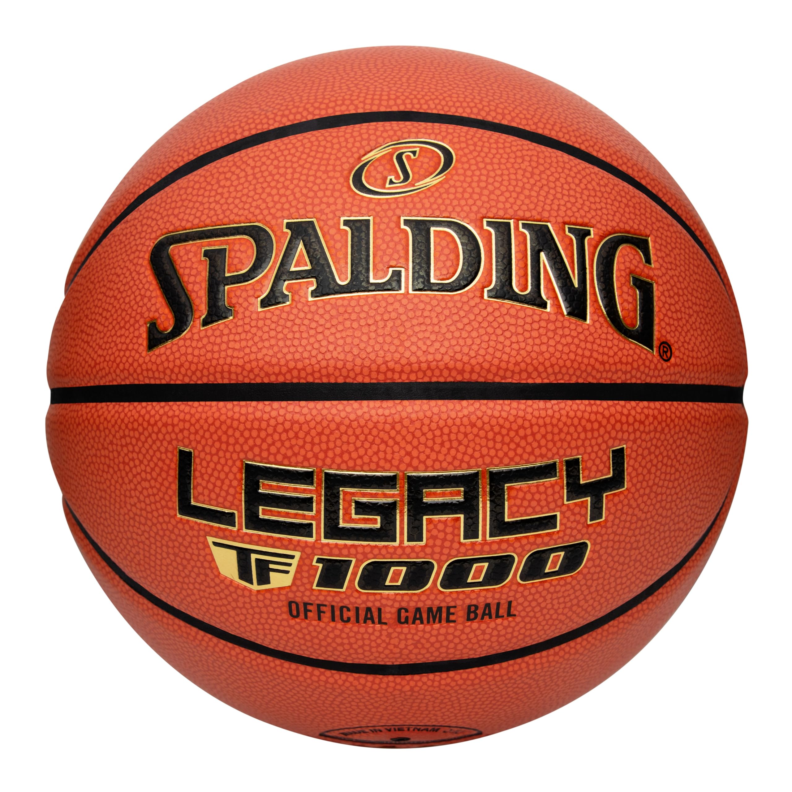 Spalding Legacy TF-1000 Indoor Game Basketballs, Moisture Wicking Microfiber Composite Cover, High School & College Approved