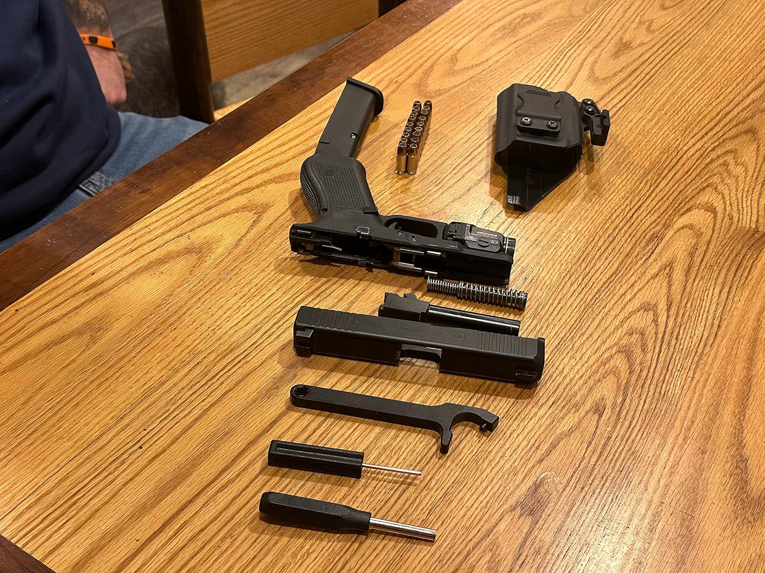 LABOBOLE Glock Tool Kit, Front Sight Tool, Magazine Disassembly Tool Compatible with Glock 19 26 27 43 Accessories Glock Magazine Tool