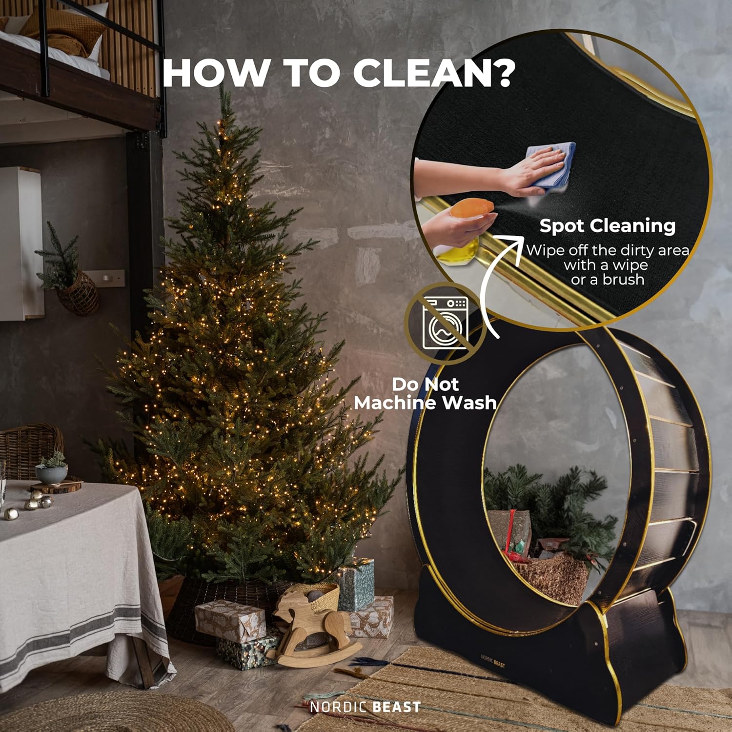 Luxury Leopard Replacement Carpet for Cat Exercise Wheel (139'' x 14.55'') – Non-Slip Large Cat Treadmill Mat for Indoor Exercise – Soft, Durable, and Easy to Install