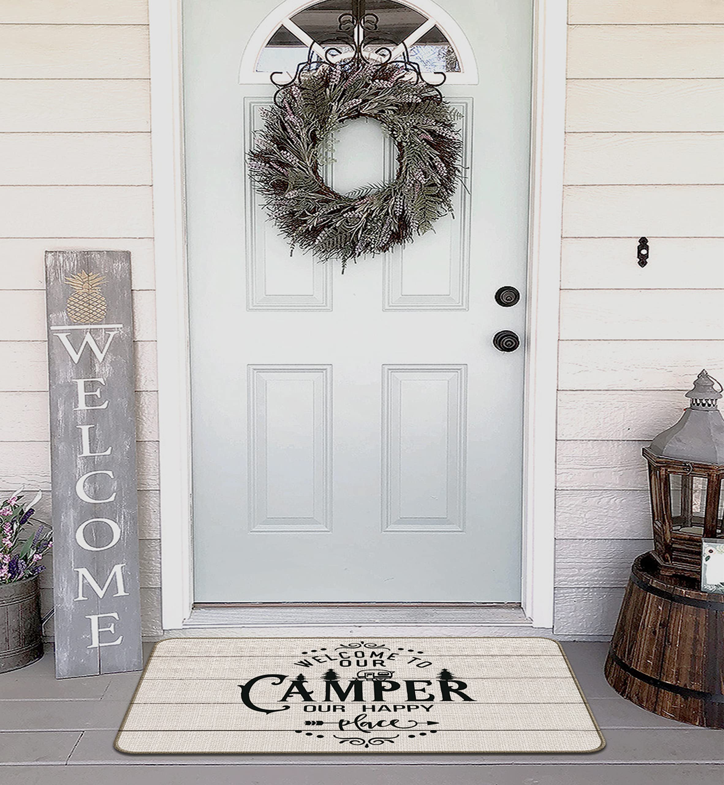 Snapklik.com : M-Qizi Welcome RV Door Mat - 30x17 Camper Door Mat