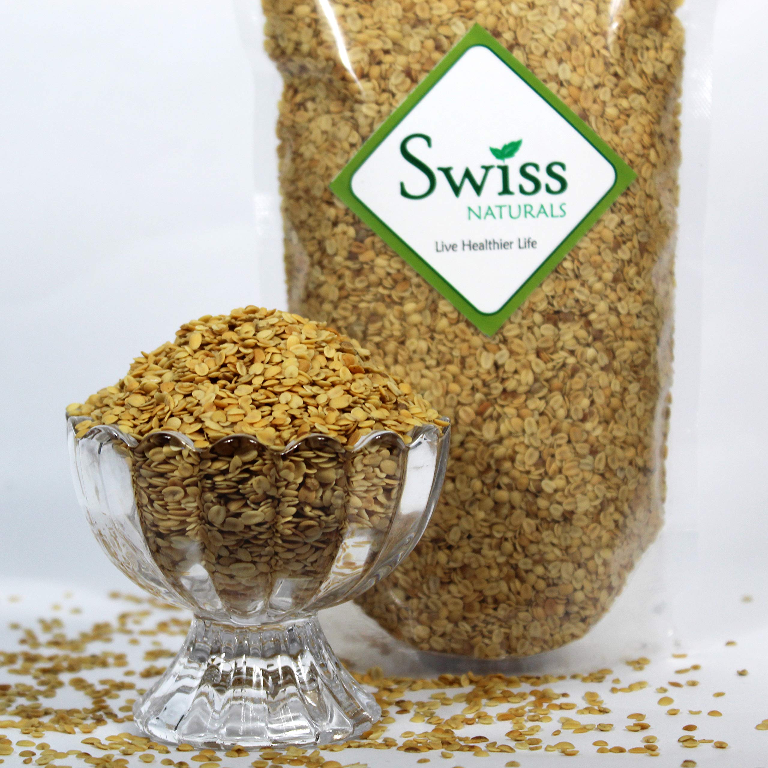 Swiss Naturals Roasted Split Coriander Seeds/Roasted Dhana Dal Mukhwas/Mouth Freshener Dhaniya Dal, 400 grams 2