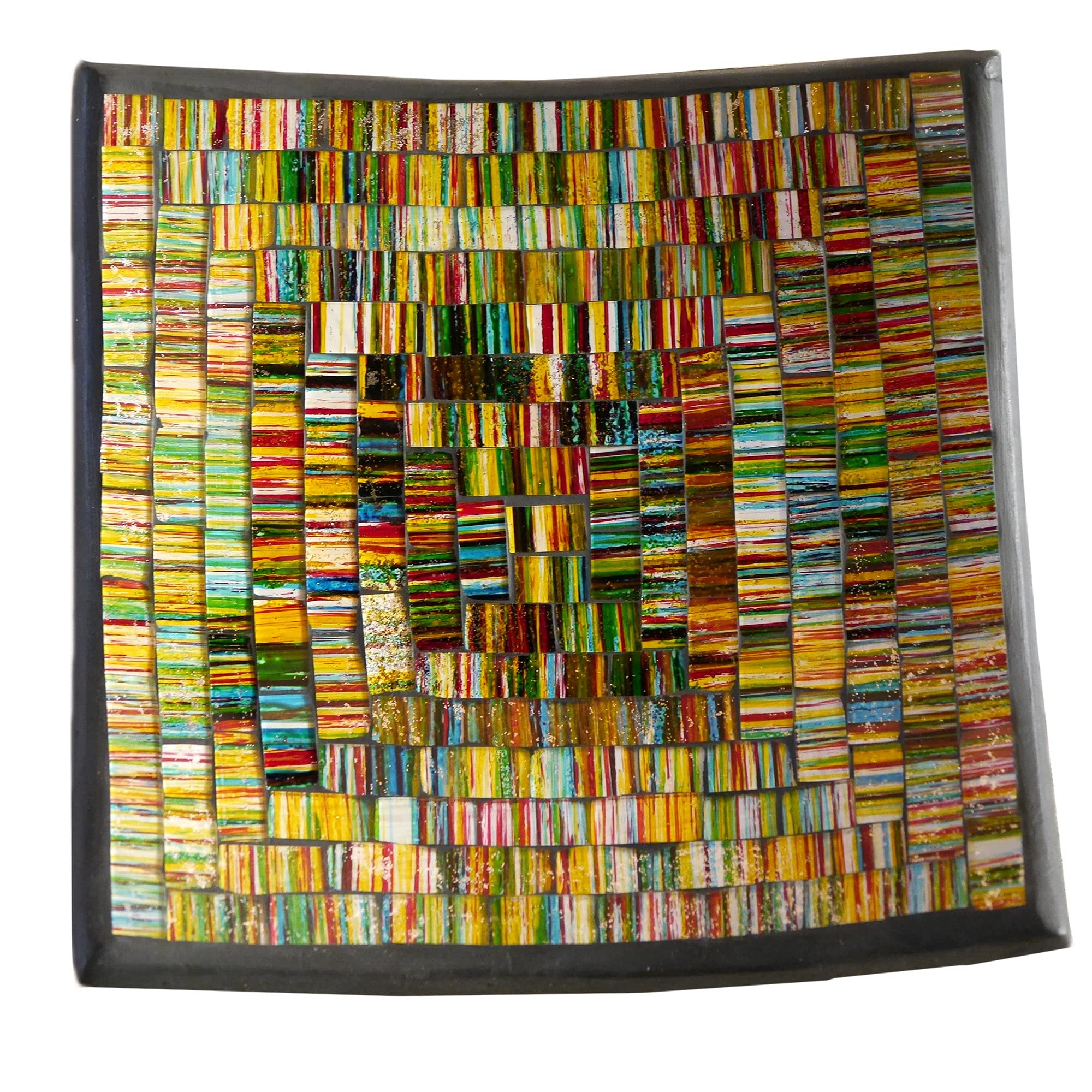 ART-CRAFT Dekoschale Mosaikschale grün-s Tonschale Schlüssel