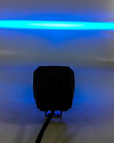 Miniatura 7 de OZ-USA Juego de 2 luces LED de línea azul para carretilla elevadora de almacén de seguridad, marcador lateral delantero, luz de advertencia, spot