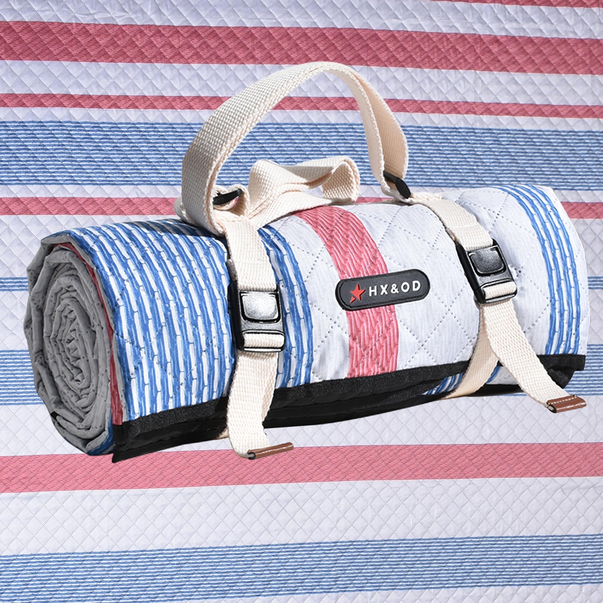 Waterproof Picnic Mat, Outdoor Camping Oversized Field Blanket. Portable Thickened Camping Blanket, Suitable for Beach, Camping, Music Festival, Party