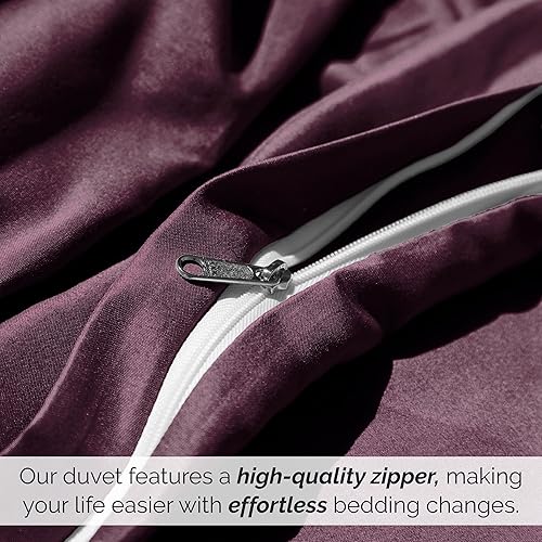 Miniatura 71 de Southshore Fine Living, Inc. Premium Collection - Juego de funda de edredón tamaño King extragrande, funda de edredón suave con cremallera, 3 Azul