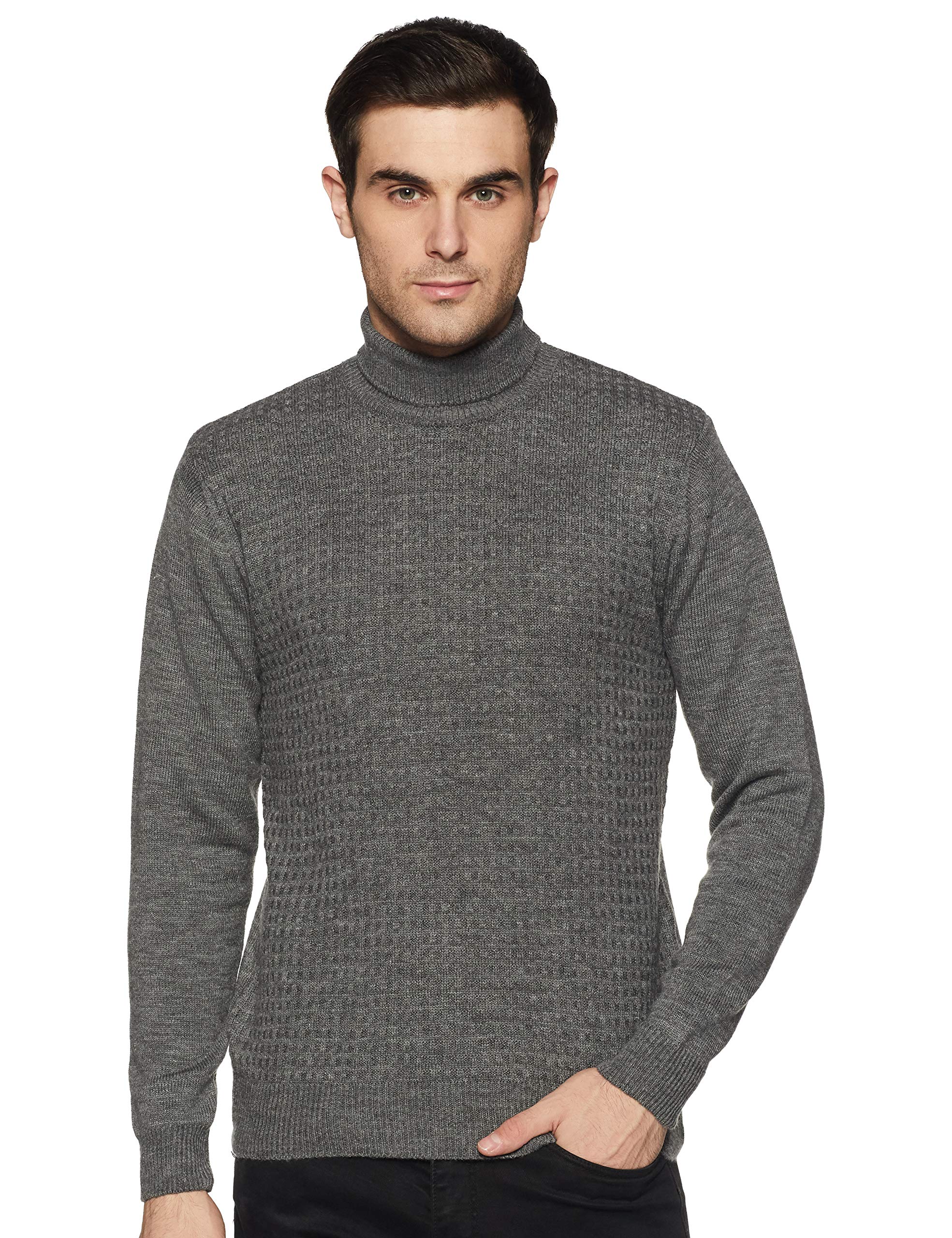 Amazon Brand - Symbol Men's Casual Acrylic High Neck Sweater