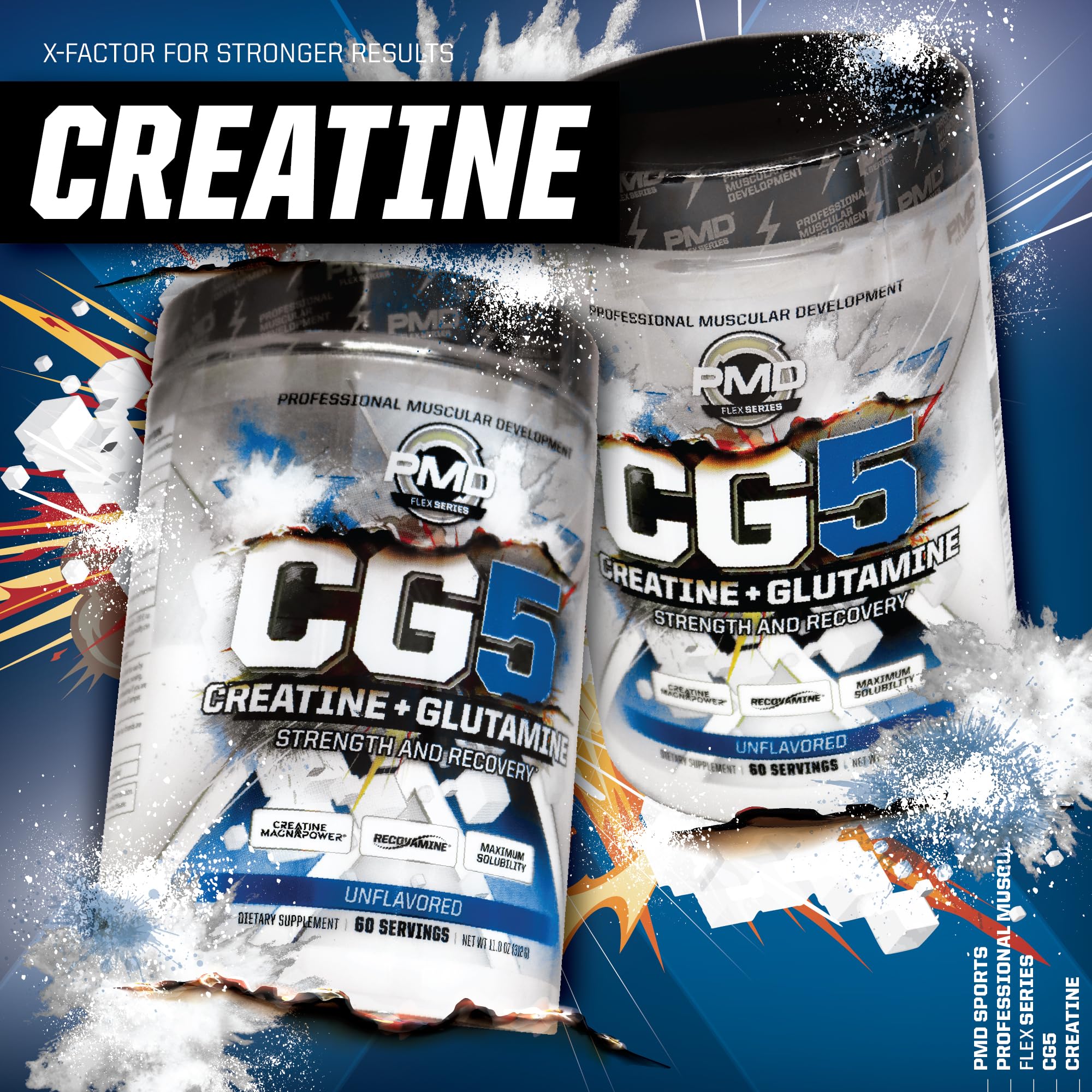 PMD Sports CG5 Creatine & L-Glutamine Powder Unflavored - 60 Servings — Amazon image 7