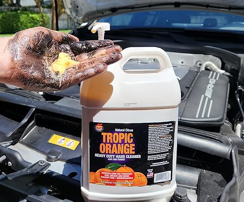 Miniatura 9 de Force 5 Tropic Orange - Limpiador de manos resistente con piedra pómez fina. Limpiador de manos industrial, limpiador de manos de loción de acción