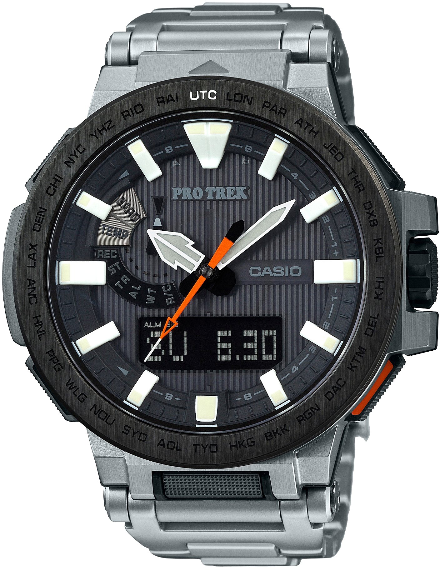 Amazon.co.jp: [カシオ]CASIO 腕時計 PROTREK MANASLU 世界6局対応電波 