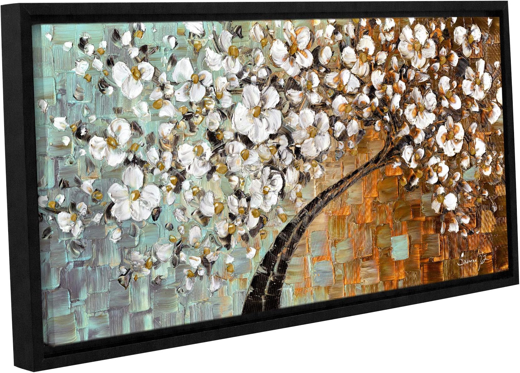ArtWall Susanna Shaposhnikova Warmer Gallery Wrapped Floater-Framed Canvas, 24x48 Inches, Wall Art