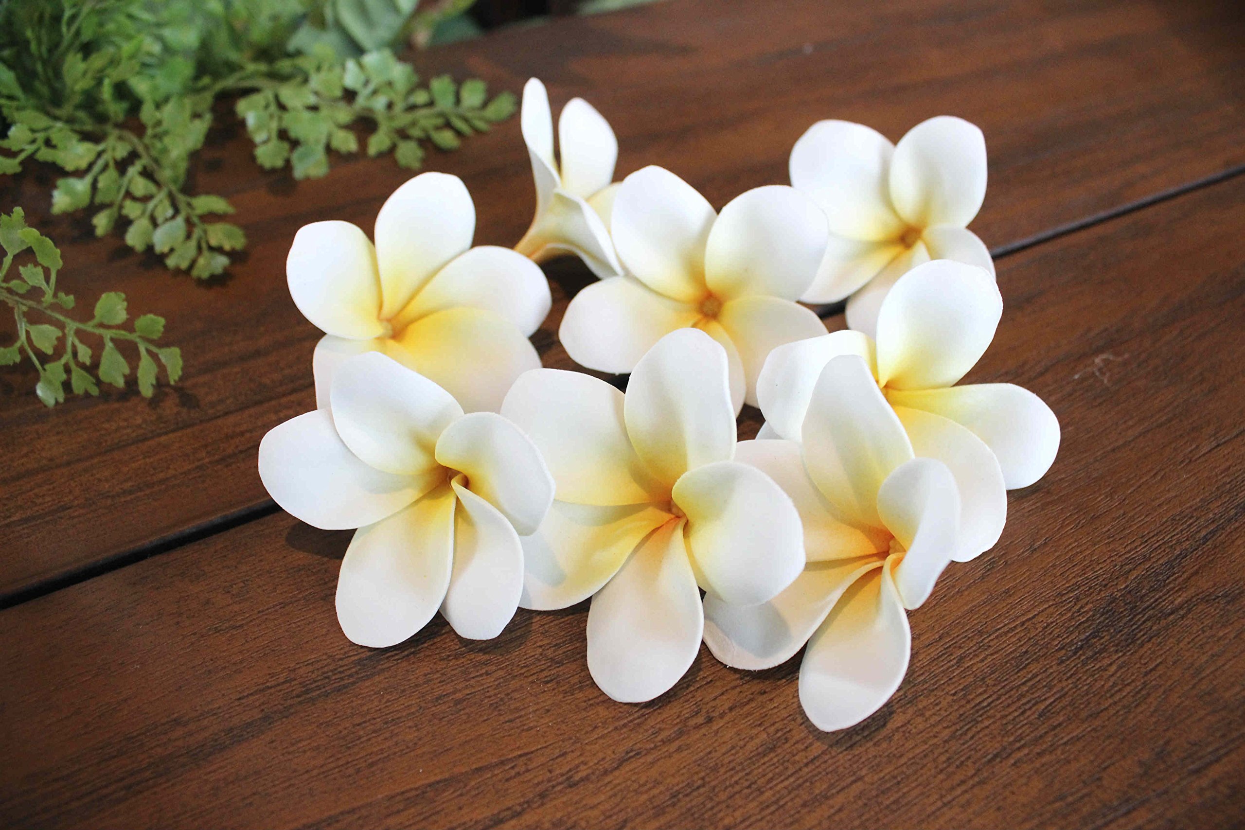 プルメリア出品 Amazon｜プルメリア 造花 フランジパニ ホワイト 8個入り 小物
