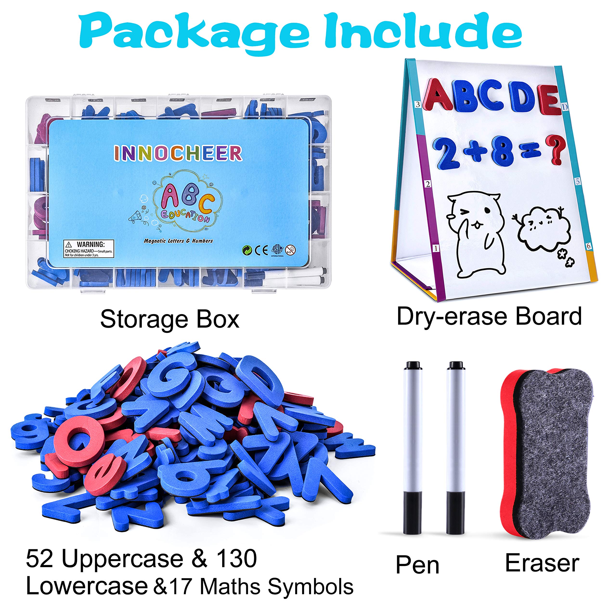 Buy INNOCHEER Classroom Letters and Numbers Kit with Easel