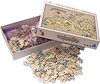 Vista 22 de Rompecabezas para adultos 1000 piezas Arkansas mapa de madera rompecabezas juegos de rompecabezas Estados Unidos del estado rompecabezas mapa decorar