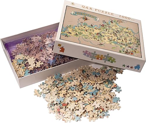 Miniatura 2 de Rompecabezas para adultos de 1000 piezas de Kentucky Mapa de madera del estado de Kentucky Juego de rompecabezas Juegos de USA de mapa decorativo