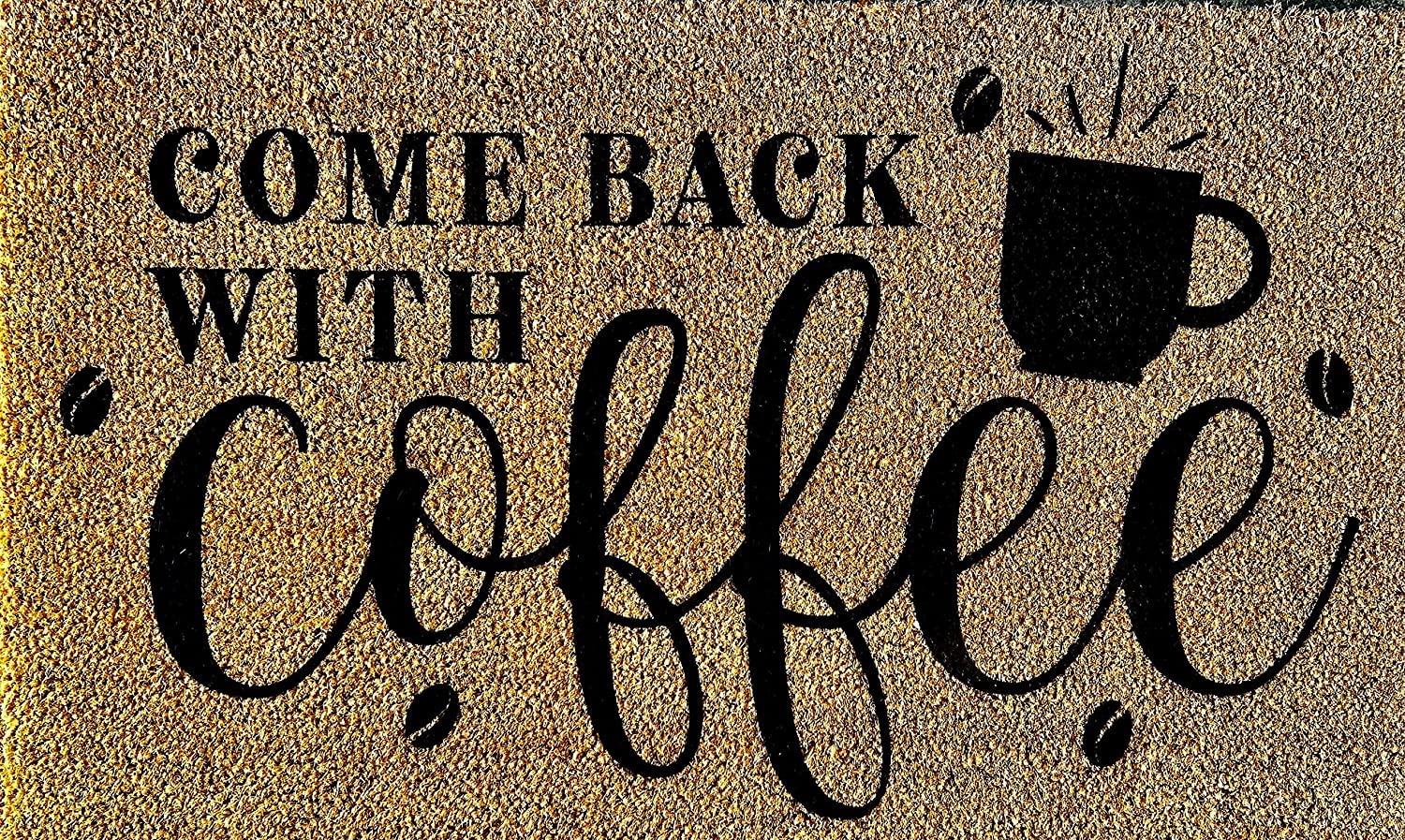 Doormat for Coffee Lovers,Teacher Gifts,Faculty and Staff Gifts,Classroom Decor,Flannel Doormat,Parent Gifts Doormat Rug 36X24 Inch