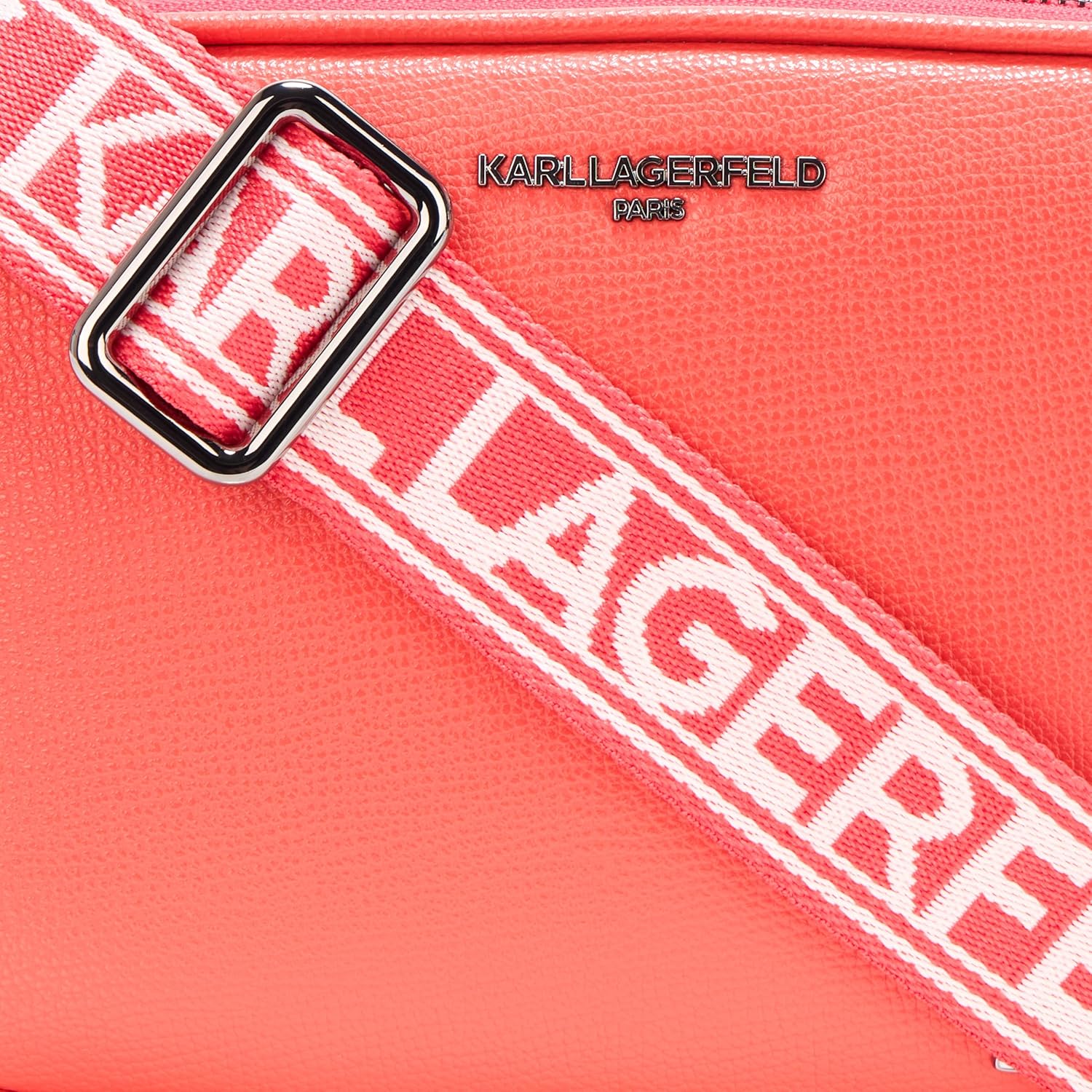 KARL LAGERFELD womens Maybelle Solid Crossbody With Choupette Detail - Image 4