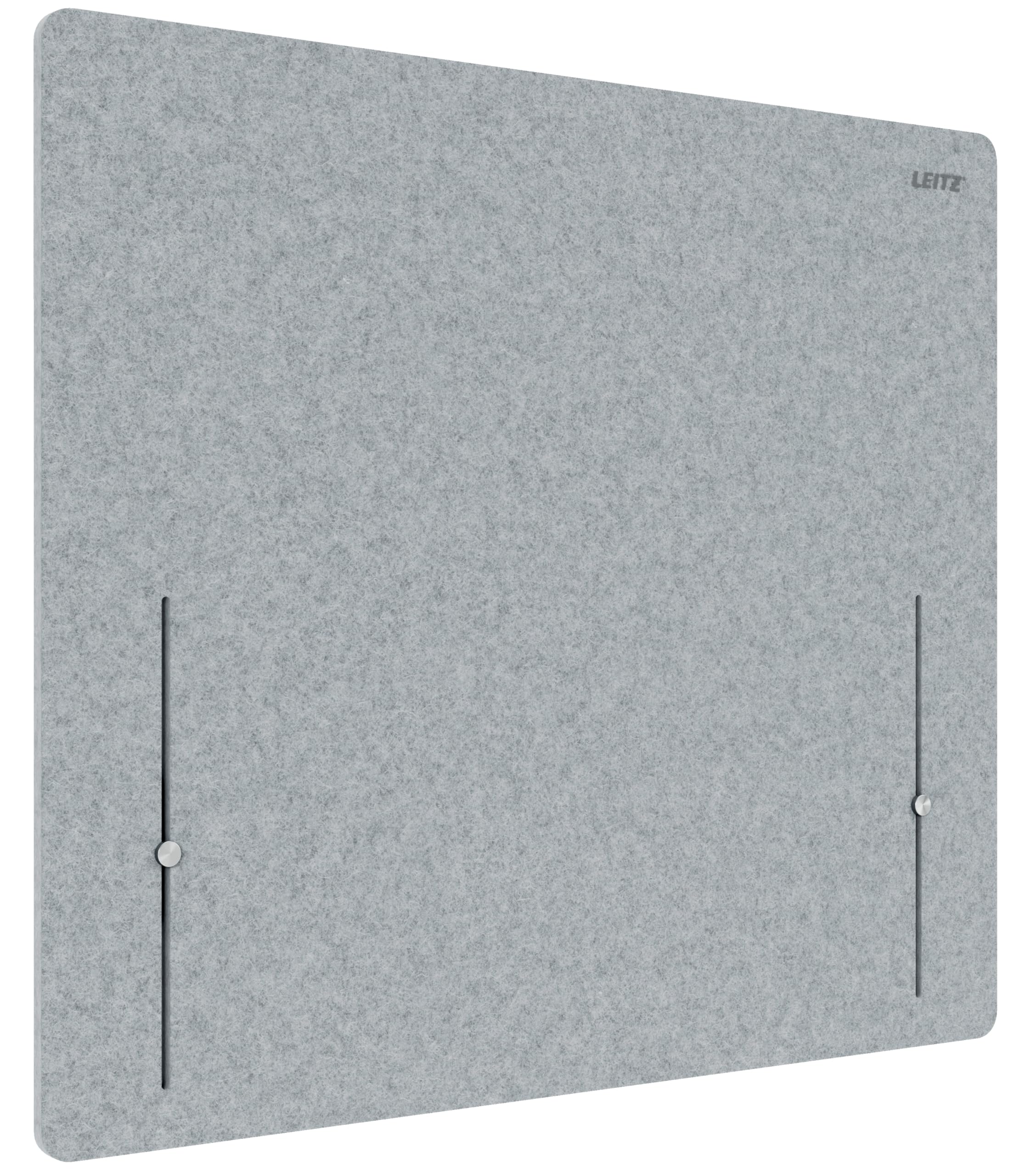 Leitz Divisorio Scrivania Regolabile in Altezza - Pannello Scrivania con Regolazione Continua, Materiali Fonoassorbenti e Morsetto Sicuro - 80 x 70cm
