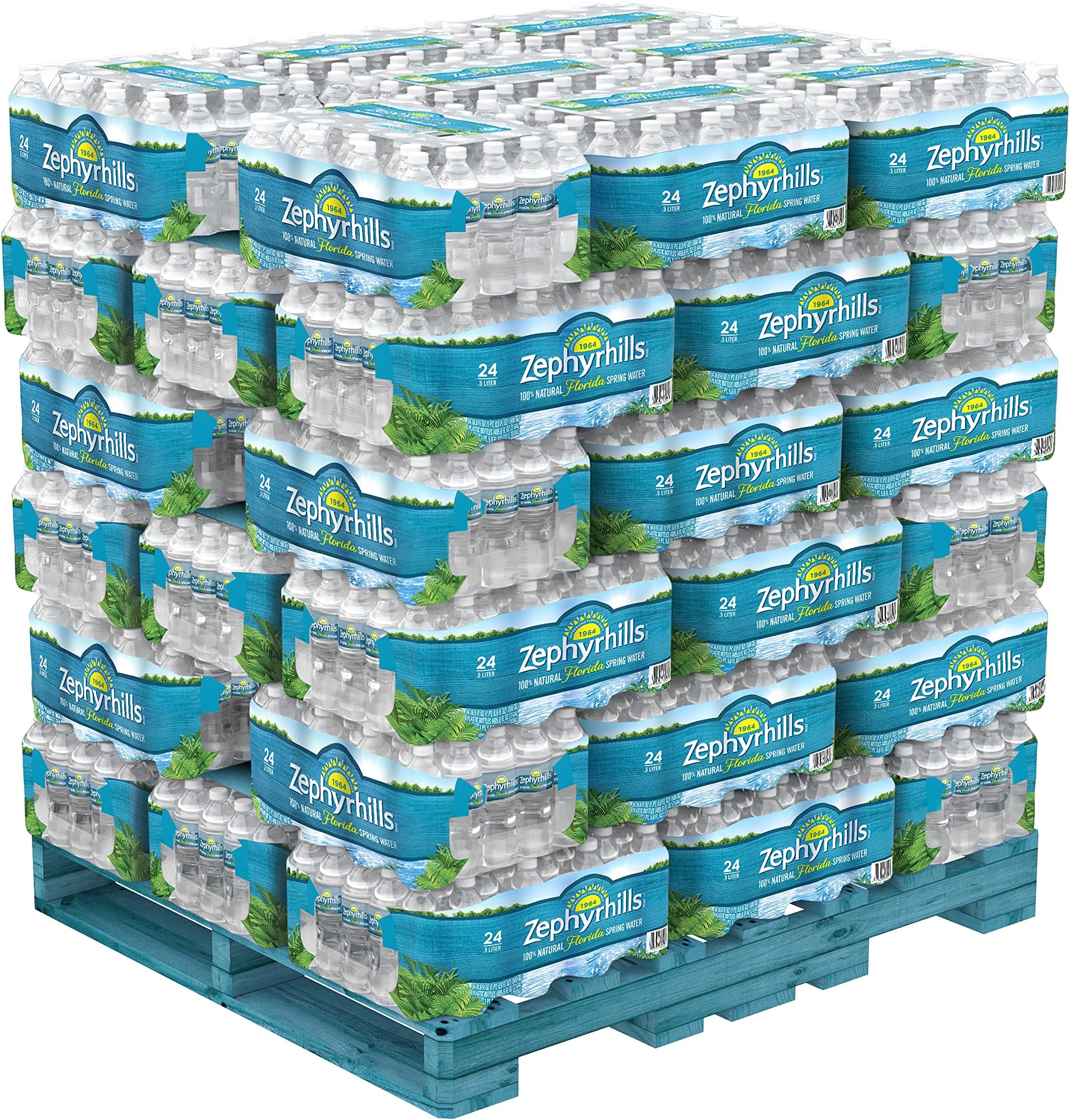 Zephyrhills Spring Water, 16.9 oz Plastic Bottles, 24 Pack (78 Cases)