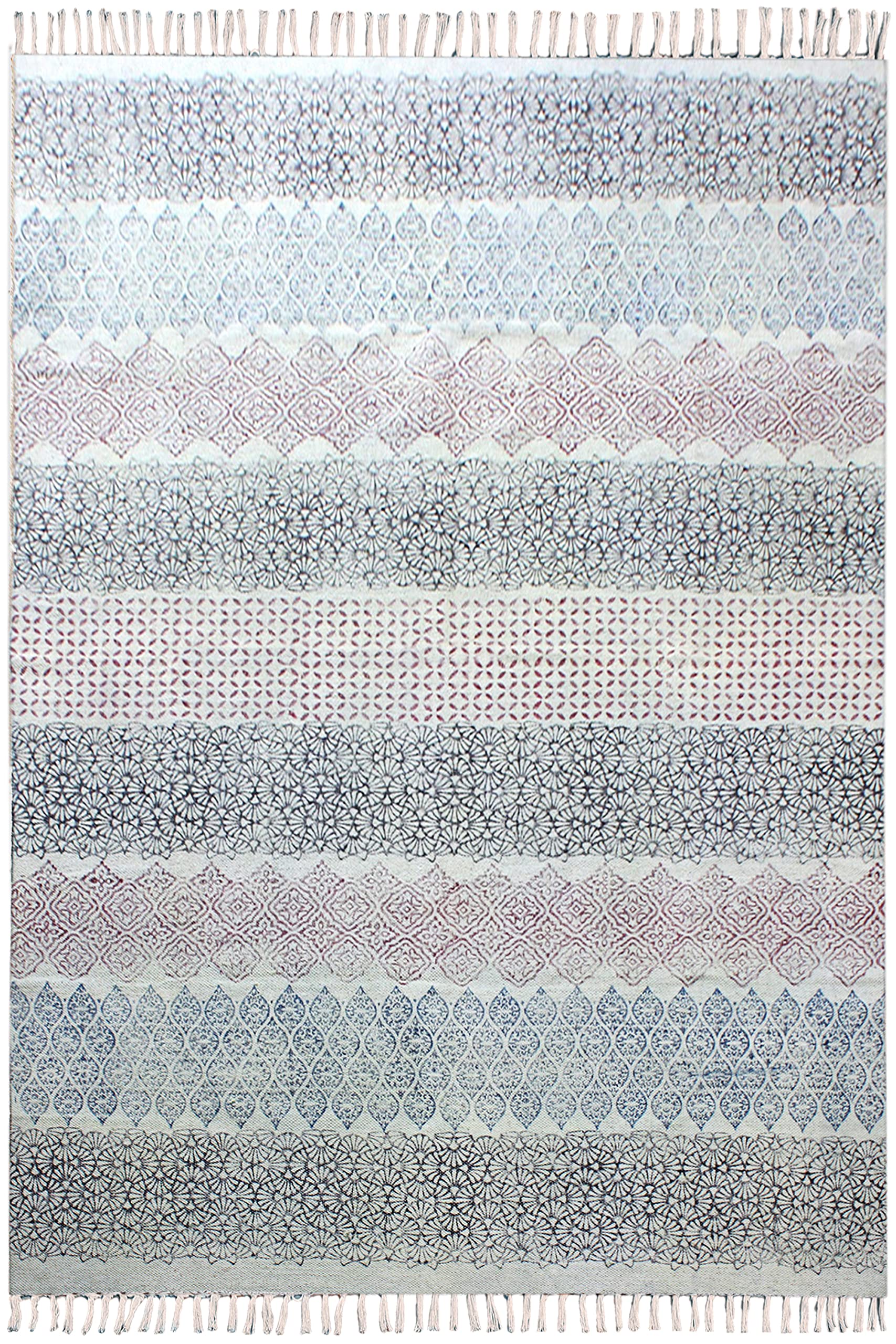 Tapis de yoga et salon style bohémien en coton imprimé
